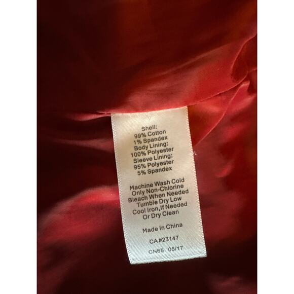 Talbots Navy Military Jacket Gold Buttons Size 14 - Picture 12 of 14